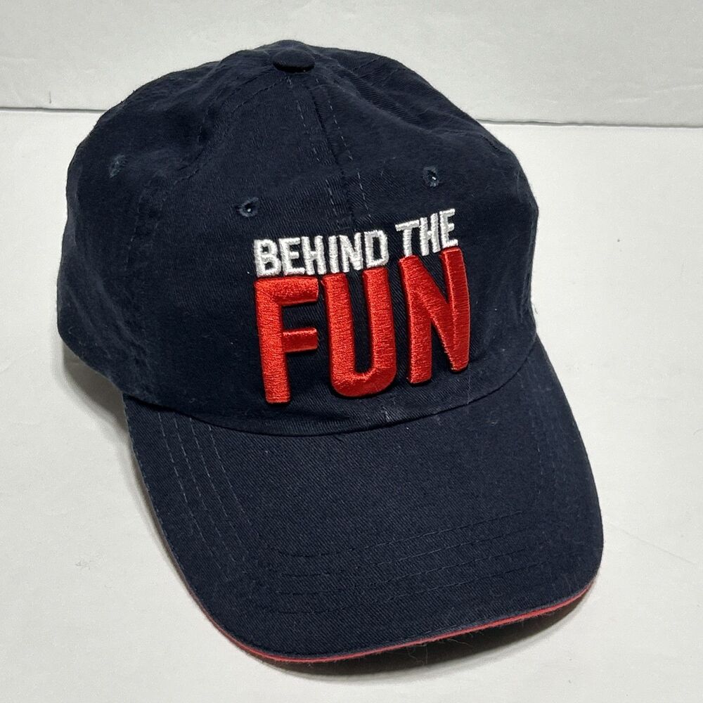 Carnival Behind the Fun Navy Blue Mens/Womens Hat Adjustable Ball Cap Baseball